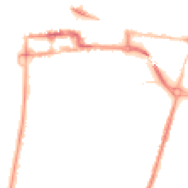 Night-time road noise heatmap for BS23 1YJ