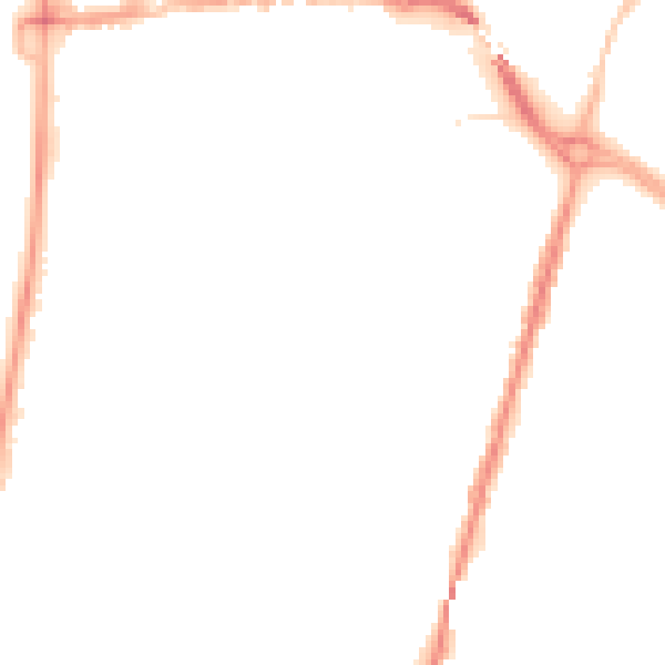 Night-time road noise heatmap for BS23 1YW