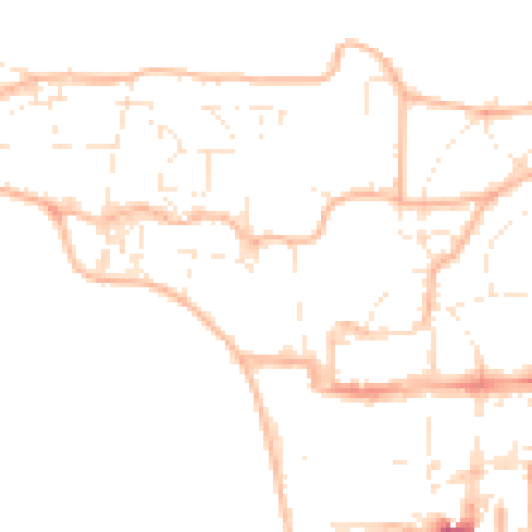 Daytime road noise heatmap for BS23 2AX