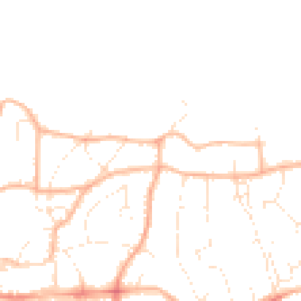 Daytime road noise heatmap for BS23 2PD