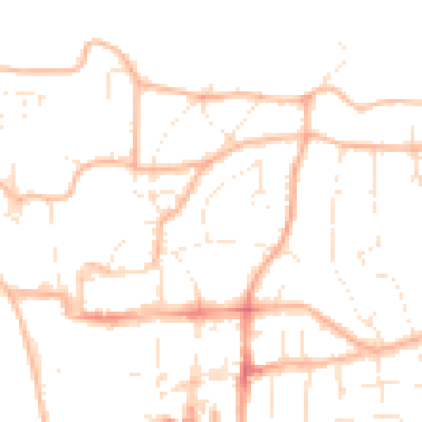 Daytime road noise heatmap for BS23 2QP