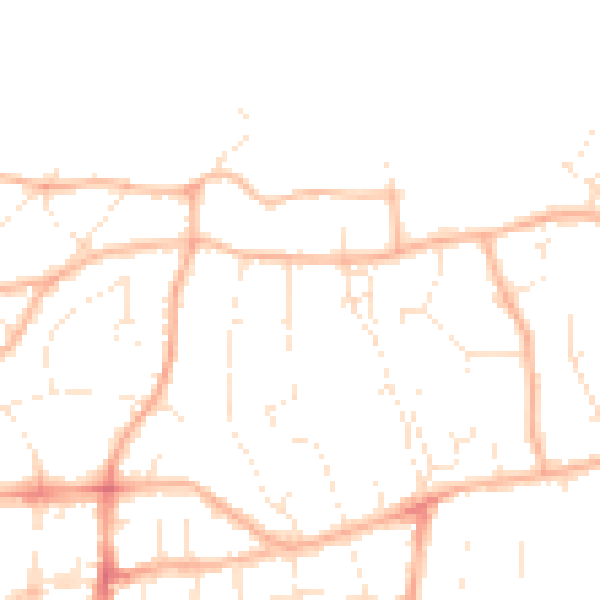Daytime road noise heatmap for BS23 2RP