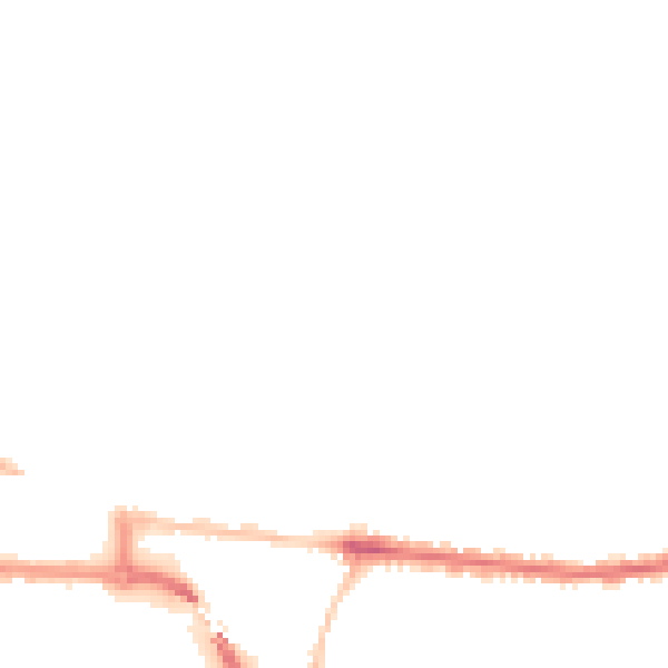 Night-time road noise heatmap for BS23 2RX
