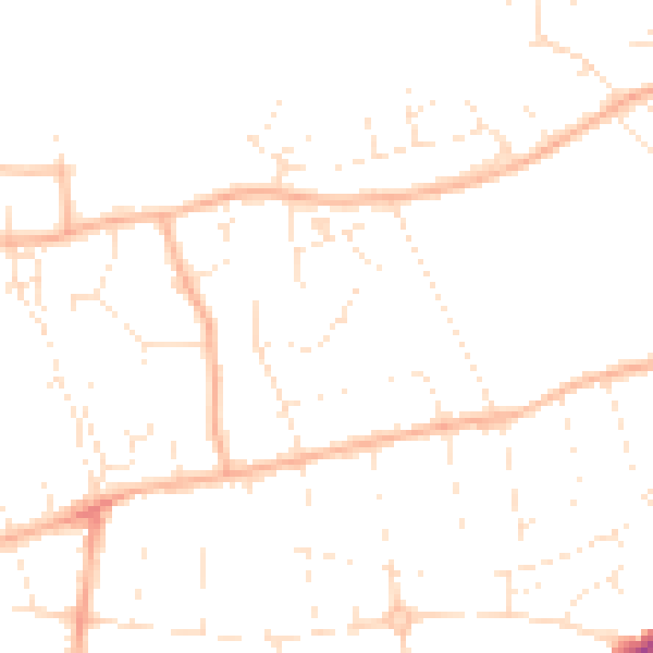 Daytime road noise heatmap for BS23 2XG