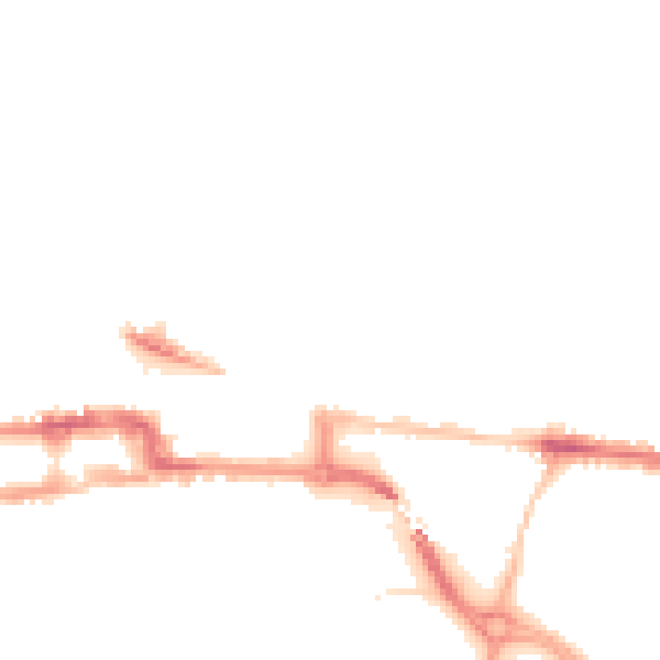 Night-time road noise heatmap for BS23 3AT