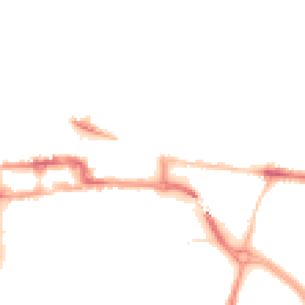 Night-time road noise heatmap for BS23 3BY