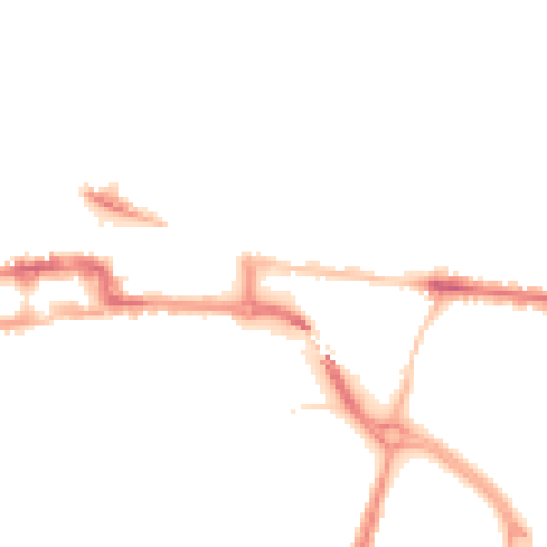 Night-time road noise heatmap for BS23 3DE