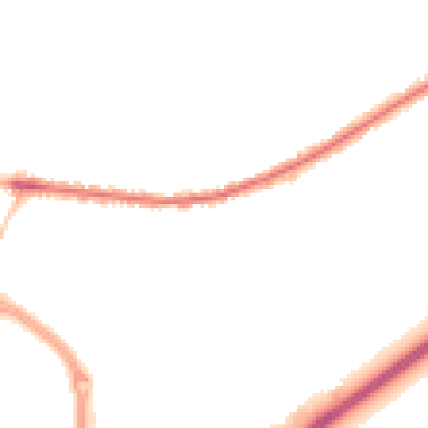 Night-time road noise heatmap for BS23 3JA