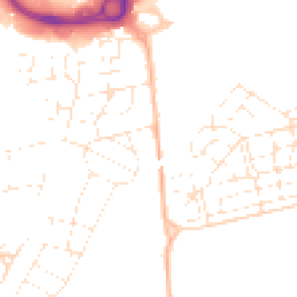 Daytime road noise heatmap for BS23 3US