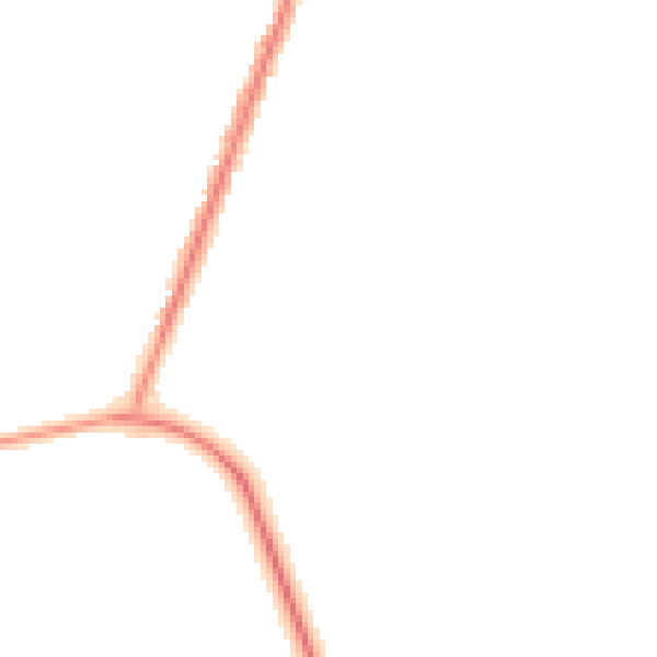 Night-time road noise heatmap for BS23 4LY