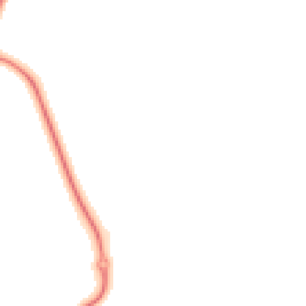 Night-time road noise heatmap for BS23 4RD