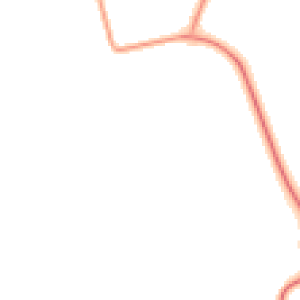 Night-time road noise heatmap for BS23 4SE
