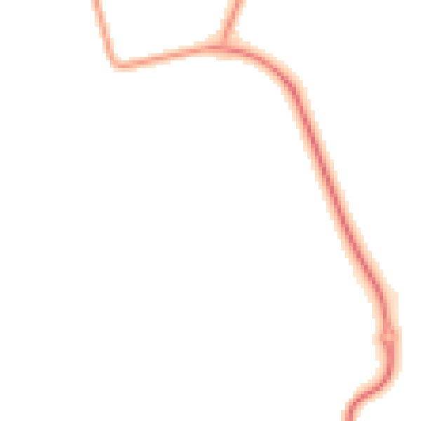 Night-time road noise heatmap for BS23 4SF