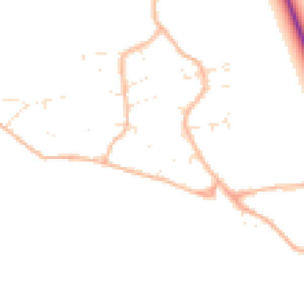 Daytime road noise heatmap for BS23 4TL