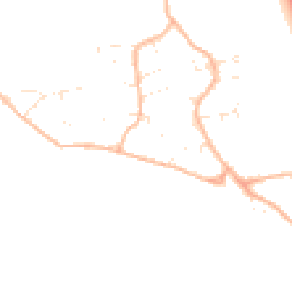 Daytime road noise heatmap for BS23 4TW