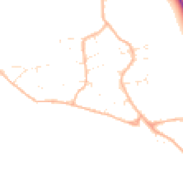 Daytime road noise heatmap for BS23 4XJ