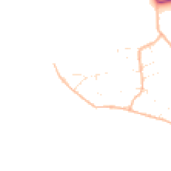Daytime road noise heatmap for BS23 4YD