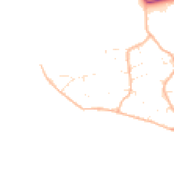 Daytime road noise heatmap for BS23 4YF