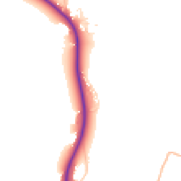 Daytime road noise heatmap for BS24 0BH