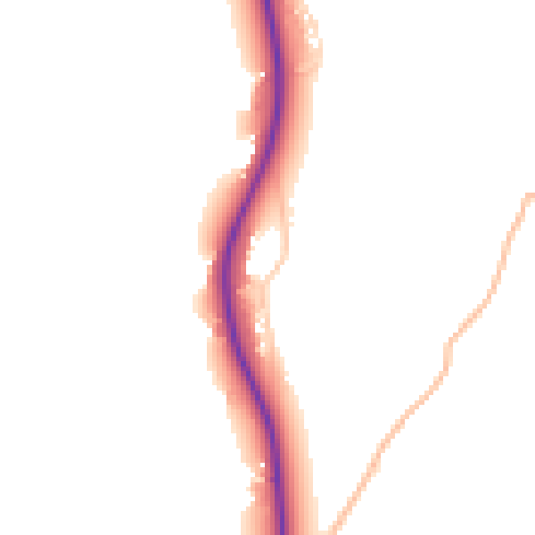 Daytime road noise heatmap for BS24 0BL