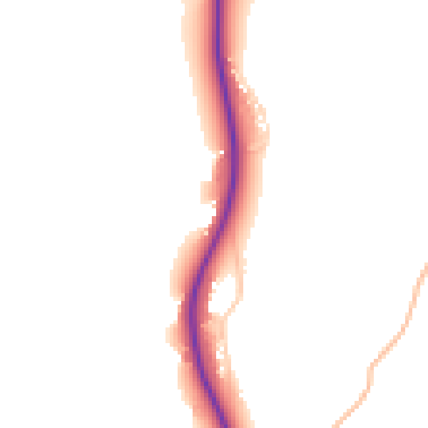 Daytime road noise heatmap for BS24 0BP
