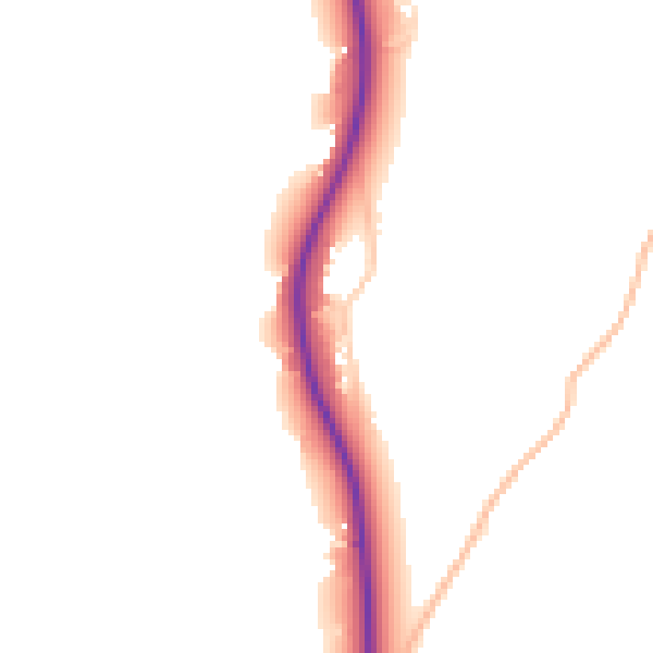 Daytime road noise heatmap for BS24 0BT