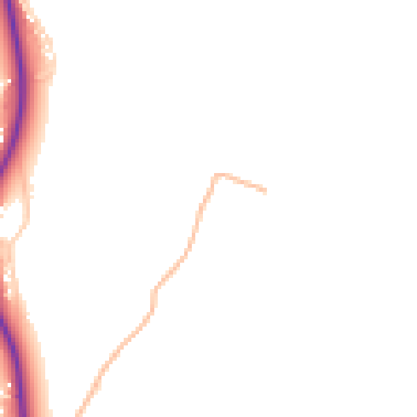 Daytime road noise heatmap for BS24 0BY