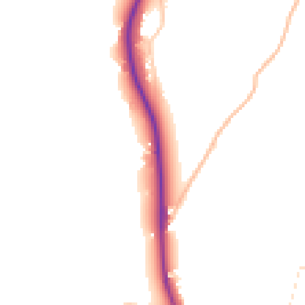 Daytime road noise heatmap for BS24 0BZ