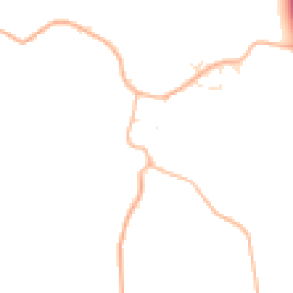 Daytime road noise heatmap for BS24 0DT