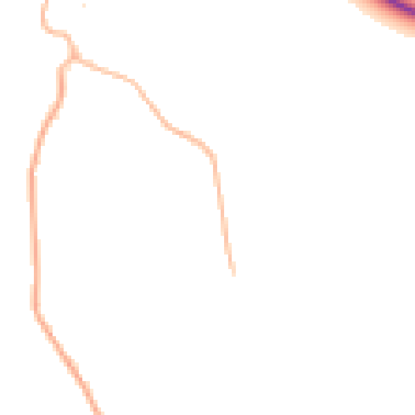 Daytime road noise heatmap for BS24 0DY