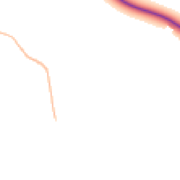 Daytime road noise heatmap for BS24 0ED