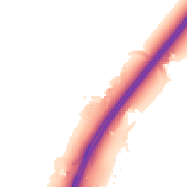 Night-time road noise heatmap for BS24 0JB