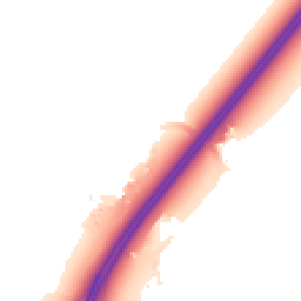 Night-time road noise heatmap for BS24 0JD