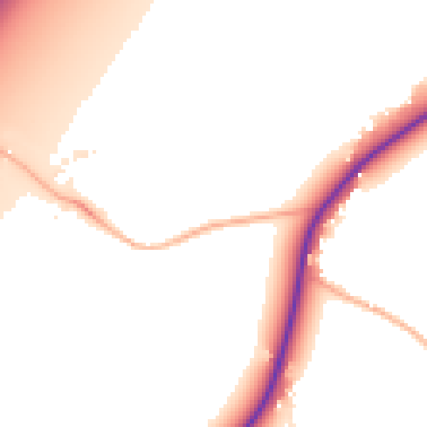 Daytime road noise heatmap for BS24 6RP