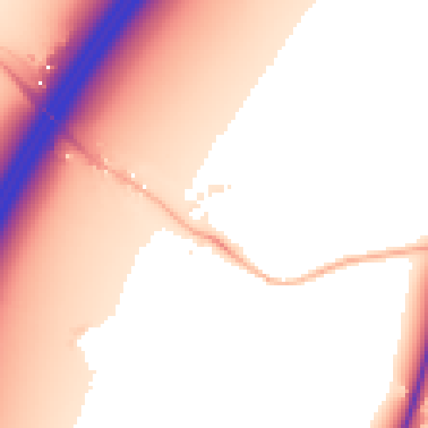 Daytime road noise heatmap for BS24 6RR