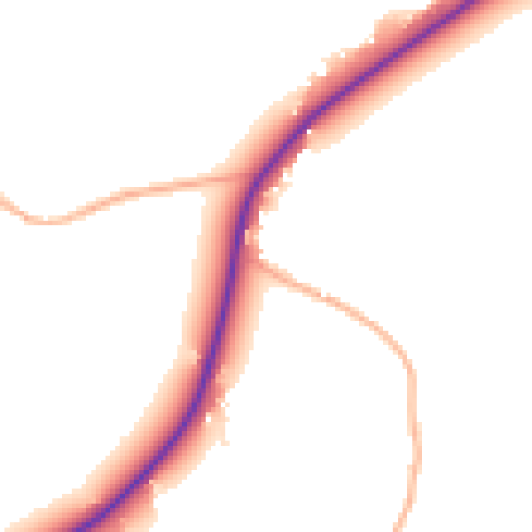 Daytime road noise heatmap for BS24 6RW