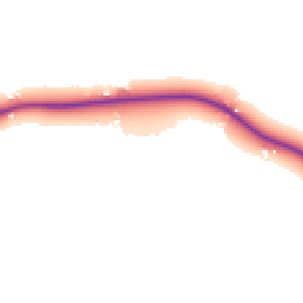 Daytime road noise heatmap for BS24 6SQ