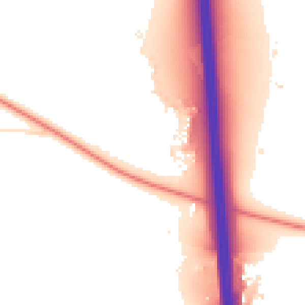 Night-time road noise heatmap for BS24 7AD
