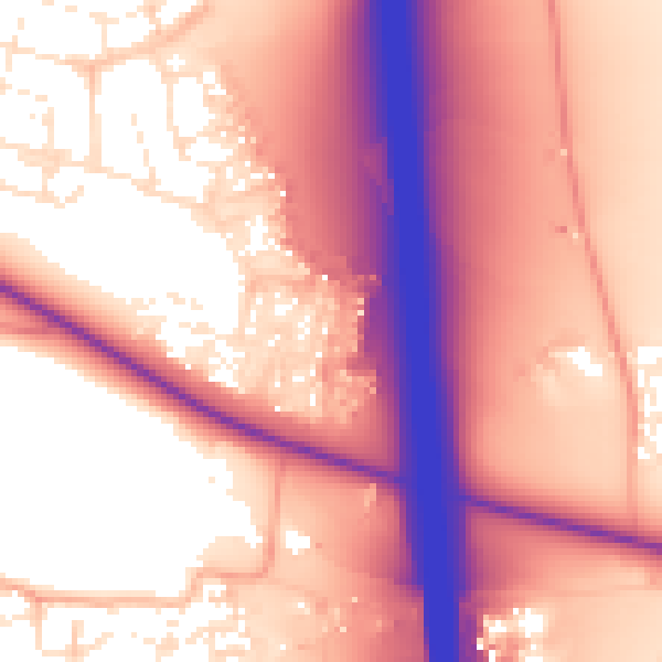 Daytime road noise heatmap for BS24 7AQ