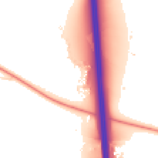 Night-time road noise heatmap for BS24 7AQ