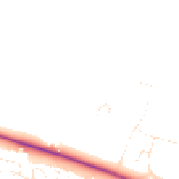Daytime road noise heatmap for BS24 7DA