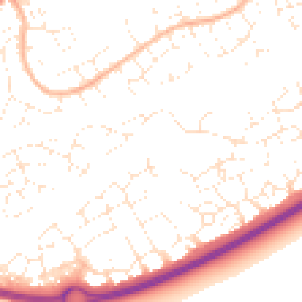 Daytime road noise heatmap for BS24 7DB