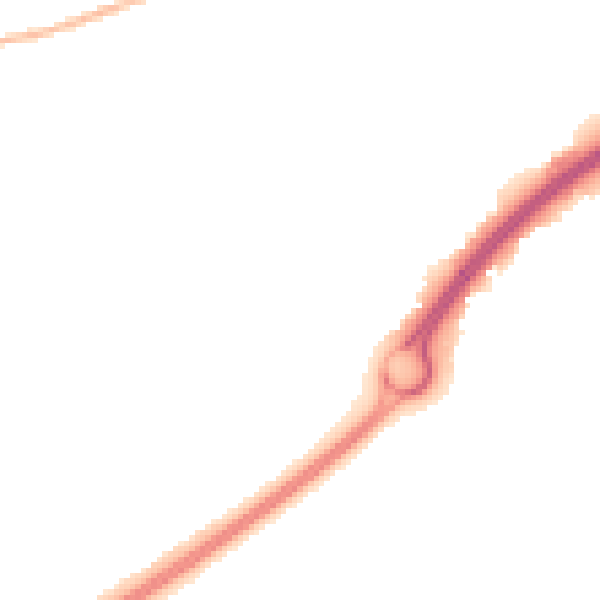 Night-time road noise heatmap for BS24 7FN