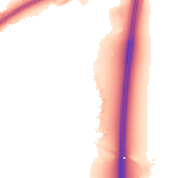 Night-time road noise heatmap for BS24 7FP