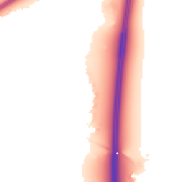 Night-time road noise heatmap for BS24 7FQ