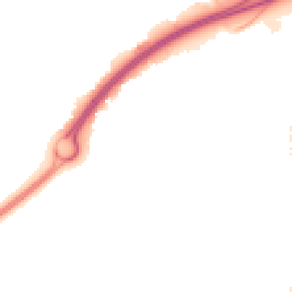 Night-time road noise heatmap for BS24 7FR