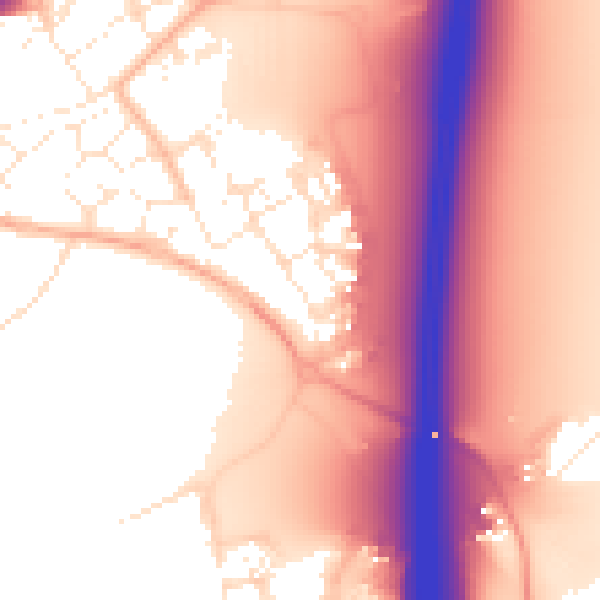 Daytime road noise heatmap for BS24 7FT