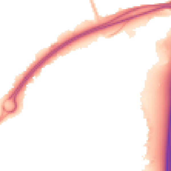Night-time road noise heatmap for BS24 7FZ