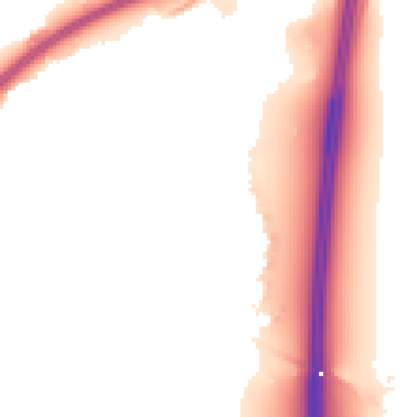 Night-time road noise heatmap for BS24 7GD