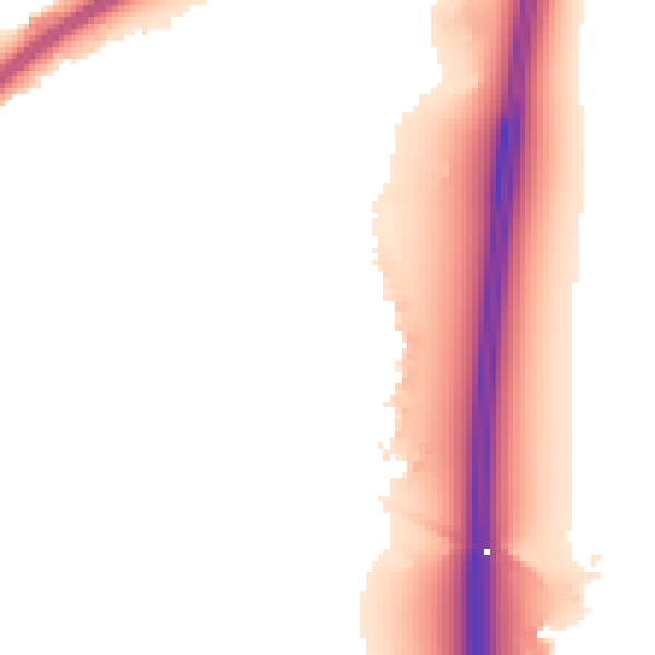 Night-time road noise heatmap for BS24 7GE